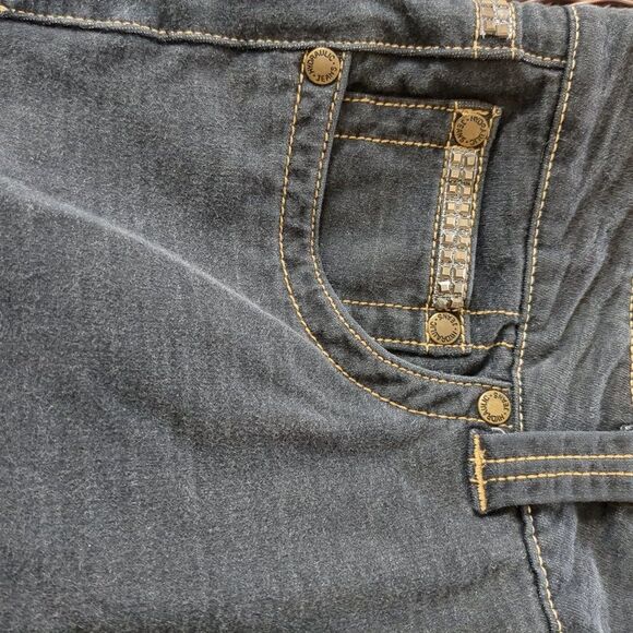 HYDRAULIC Jeans - Women's Bootcut Jeans with Bling, Dark Wash, Size 18 - Picture 8 of 11